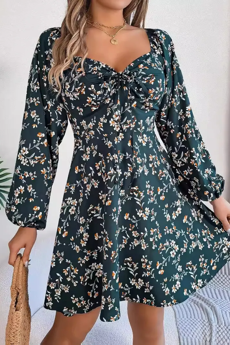 EP | Women's fleuri A-ligne robe
