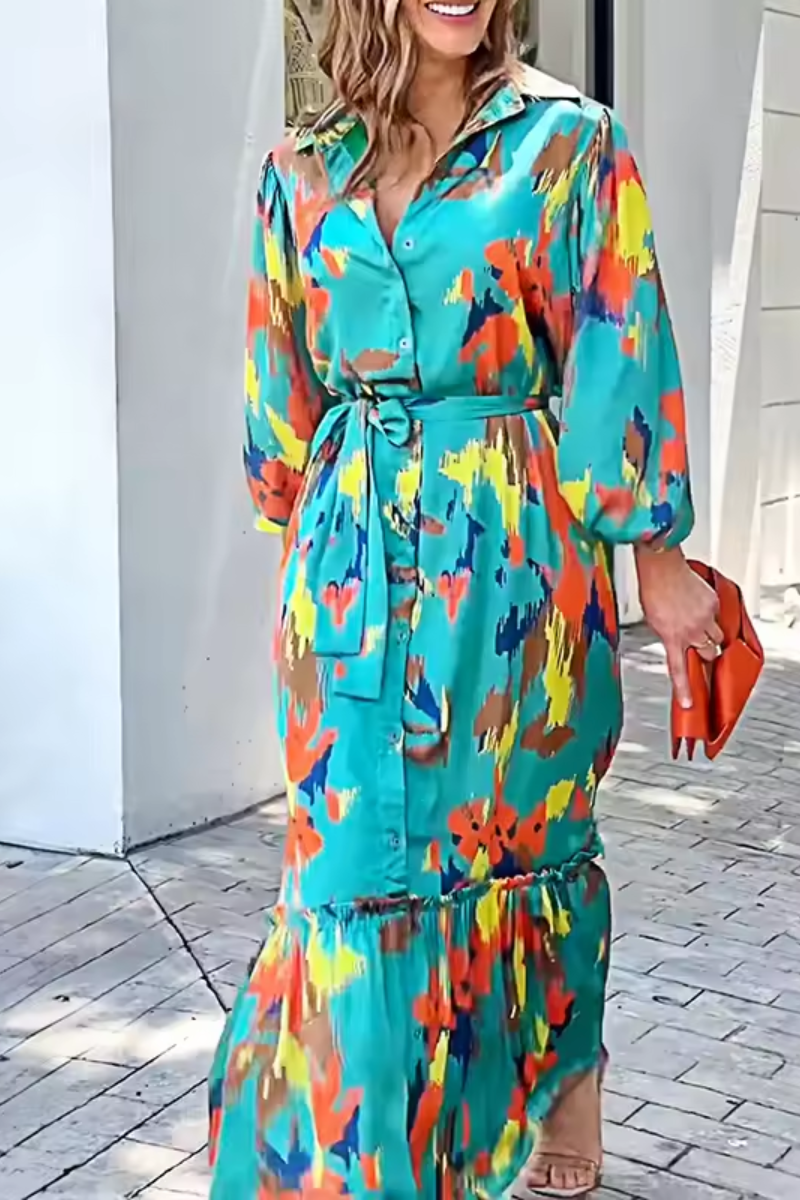EP | robe longue femme avec imprimé