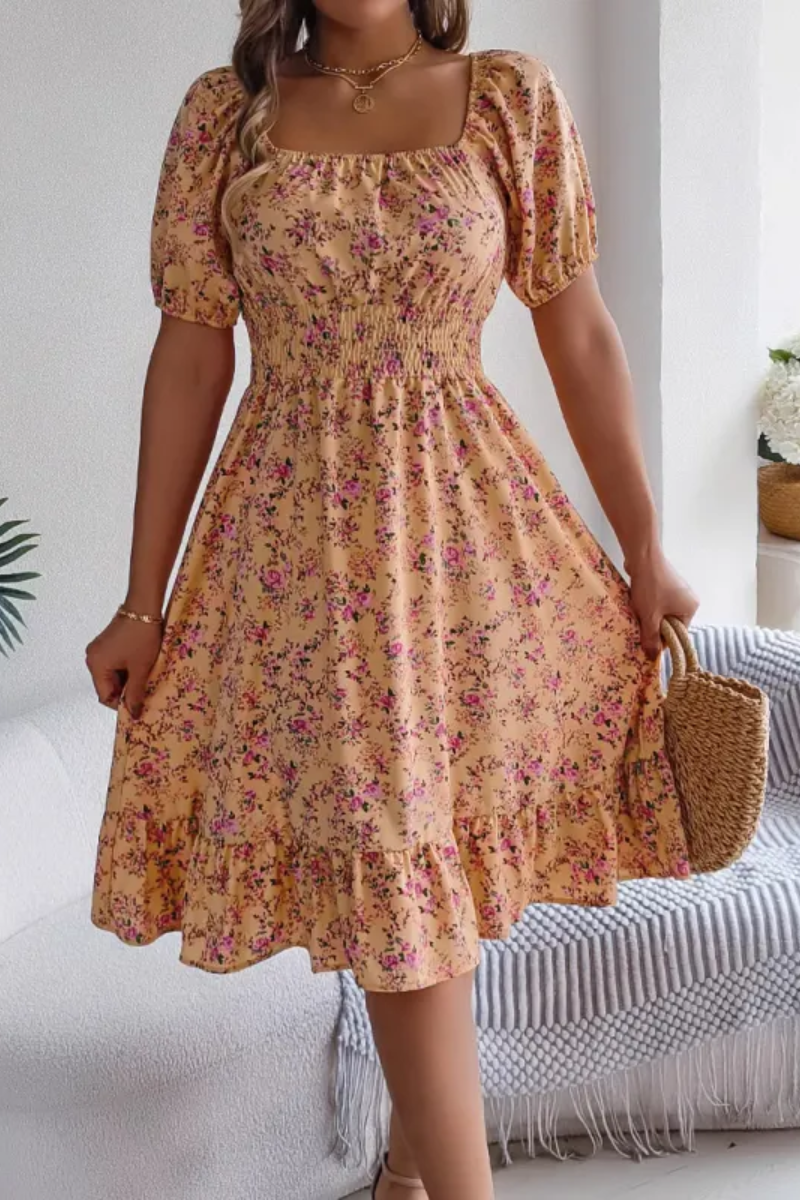 EP | Robe à fleurs pour femmes avec volants