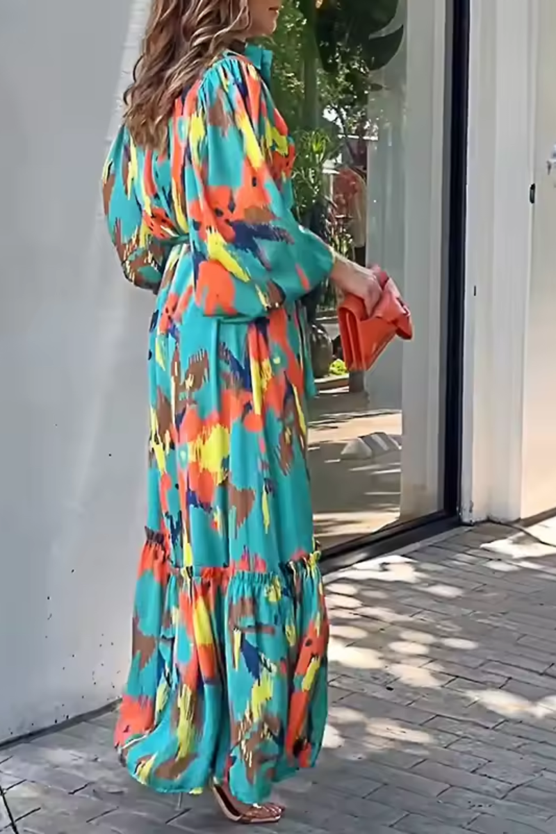EP | robe longue femme avec imprimé