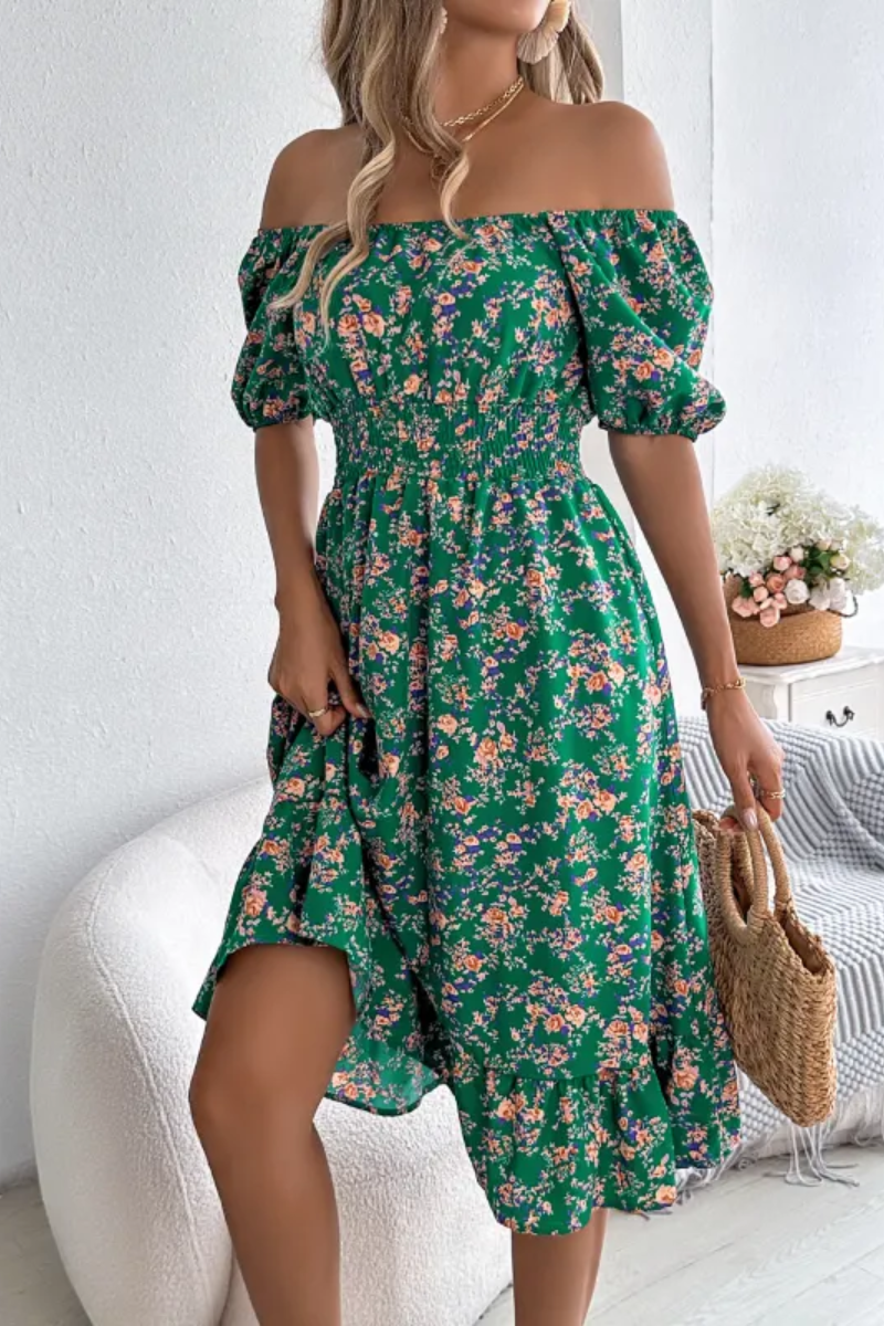 EP | Robe à fleurs pour femmes avec volants