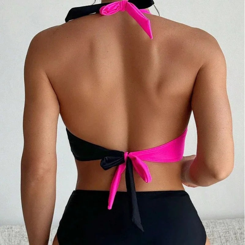 EP | Bikini sexy dos nu avec ceinture croisée