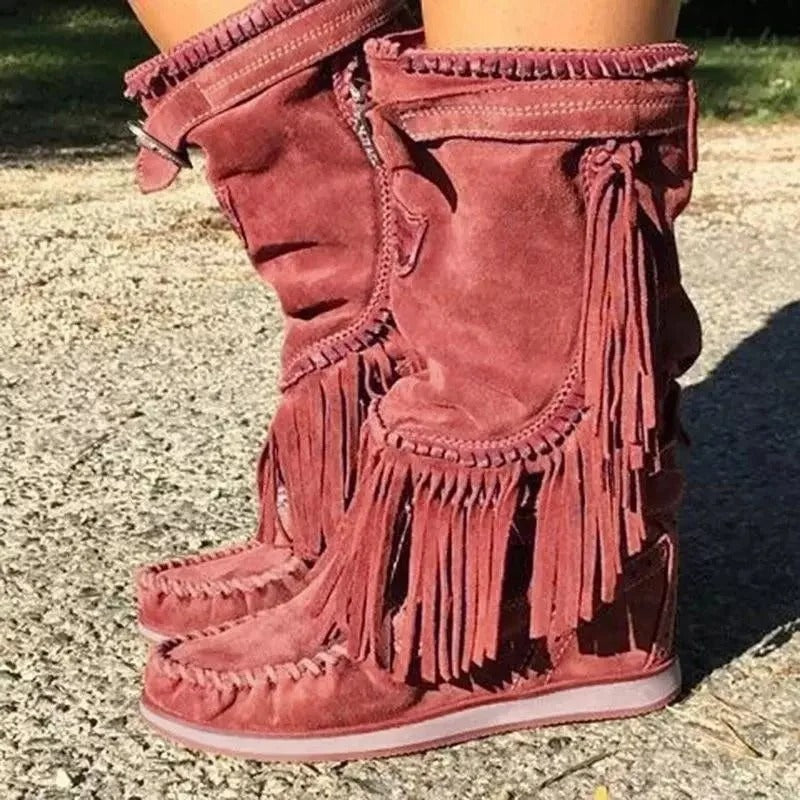 EP | Bottes western à franges boho