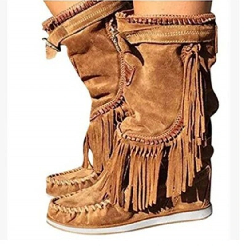 EP | Bottes western à franges boho