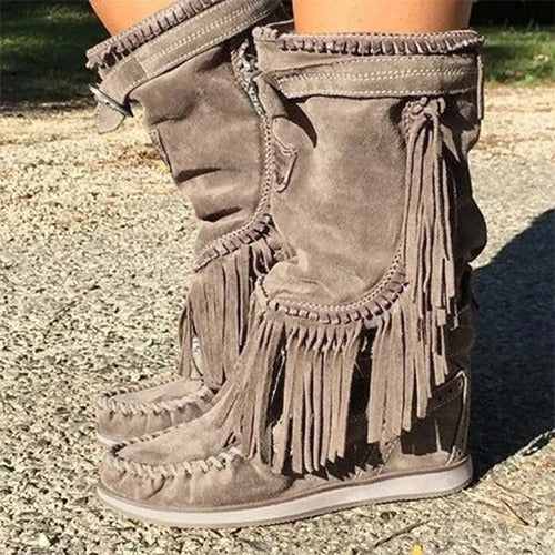 EP | Bottes western à franges boho