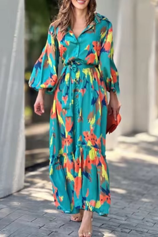 EP | robe longue femme avec imprimé