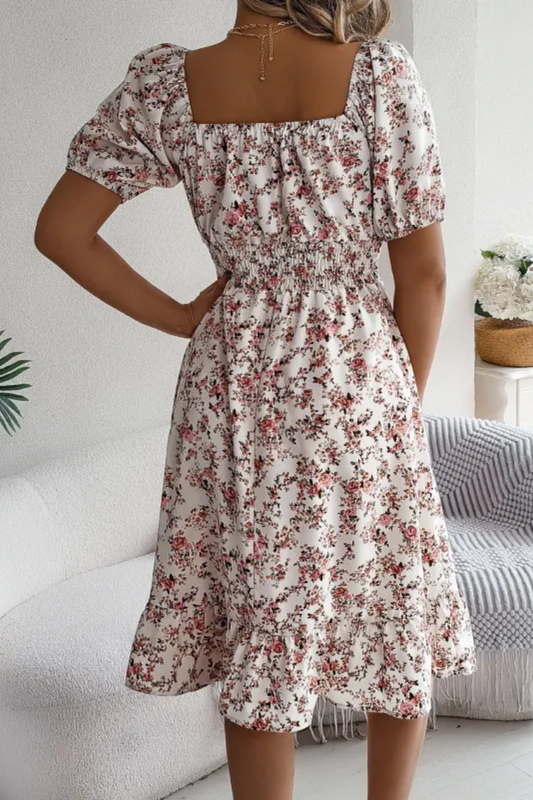 EP | Robe à fleurs pour femmes avec volants