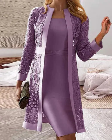 EP | Women's lace cardigan dress Ensemble deux pièces