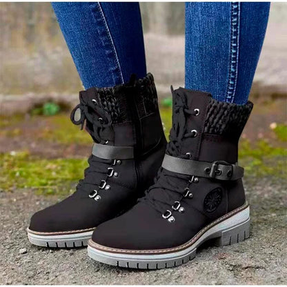 EP | Bottes zippées avec lanières et boucles en cuir pour la cheville