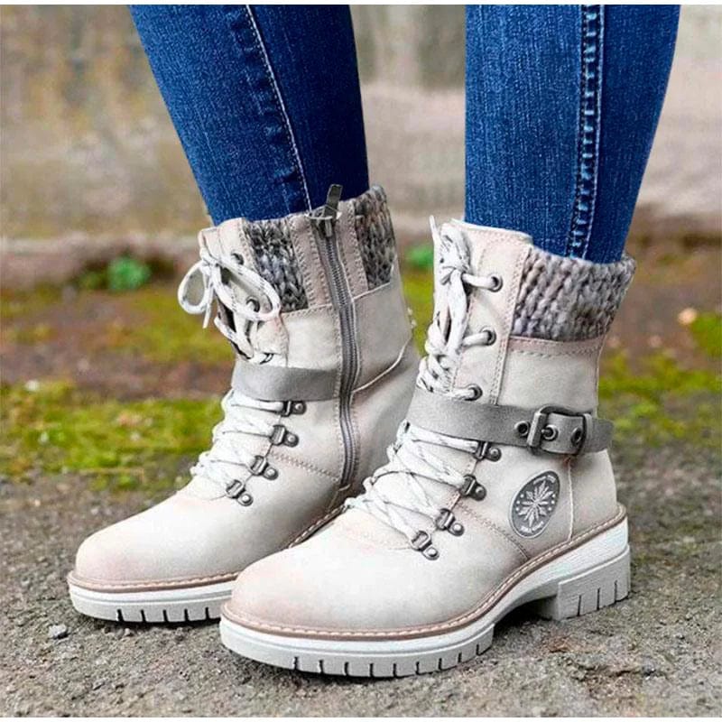 EP | Bottes zippées avec lanières et boucles en cuir pour la cheville