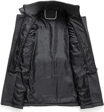 EP | manteau de laine à double col automne-hiver