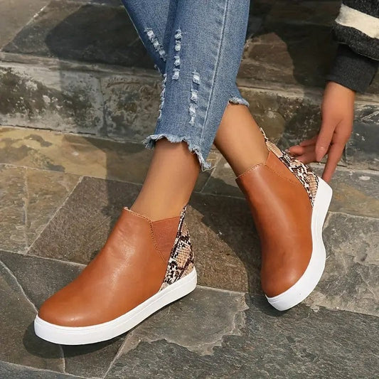 EP | Bottes pour femmes avec motif peau de serpent